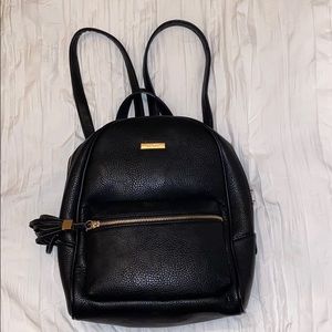 aldo black backpack purse